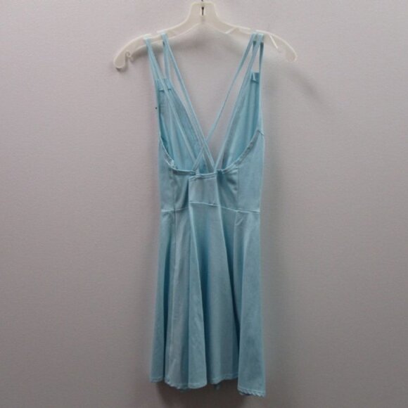 NWT Nasty Gal Plunging Neck Mini Dress - Picture 3 of 6